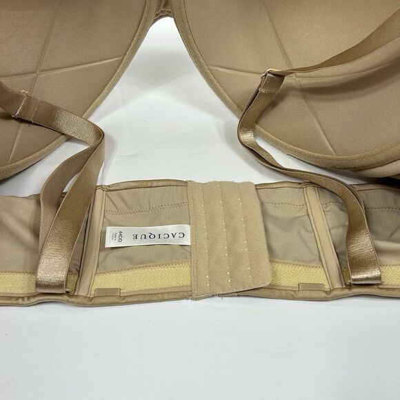 Cacique Lane Bryant Beige Tan Multi-Way Zoned Strapless Bra Size 44DD Underwire - Picture 9 of 12